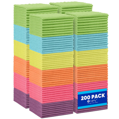 Microfiber Cleaning Cloth Bulk (200 Count)
