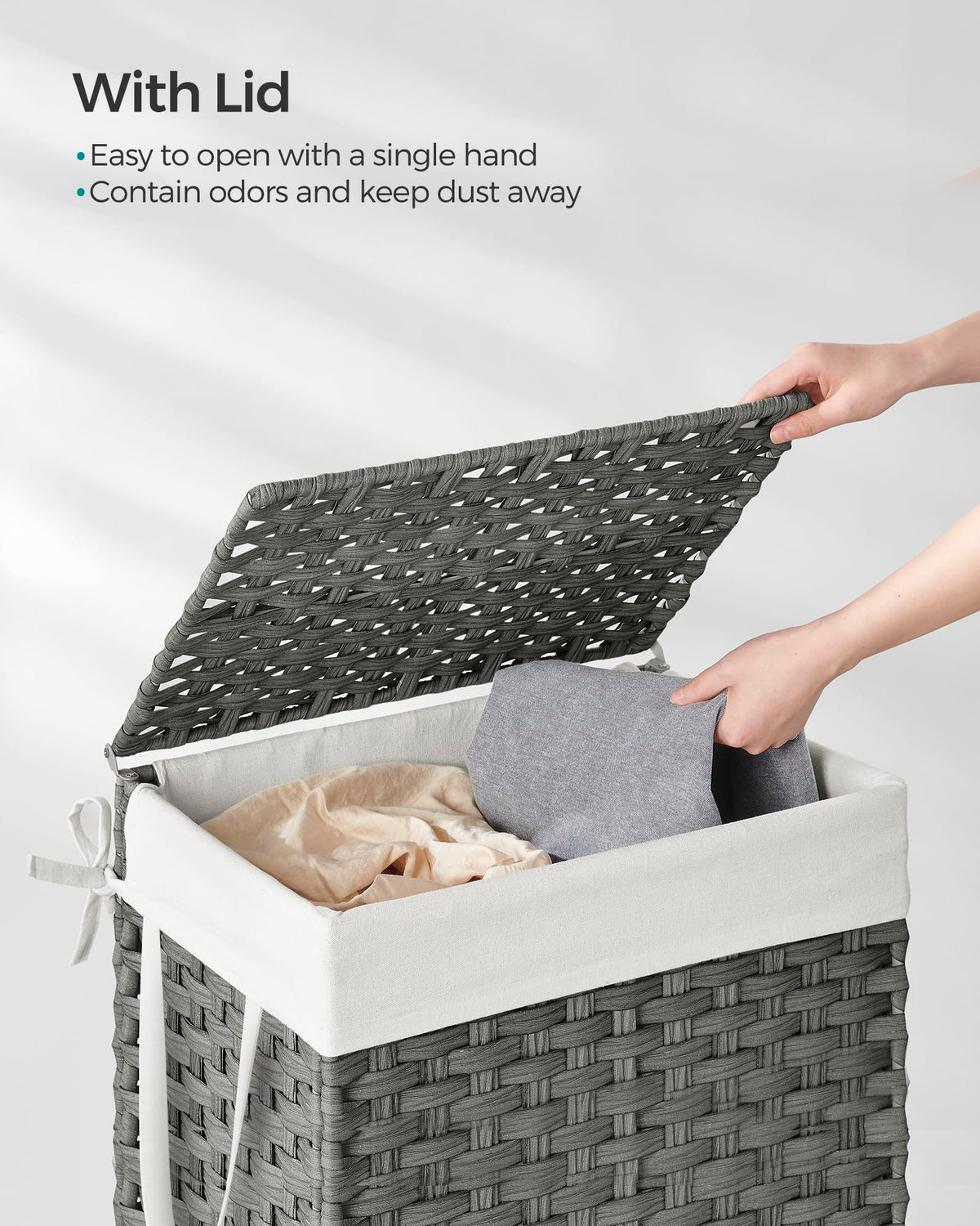 Laundry Hamper with Lid