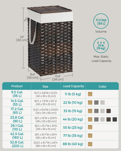 Laundry Hamper with Lid