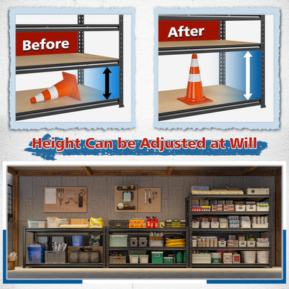 55" W Garage Shelving