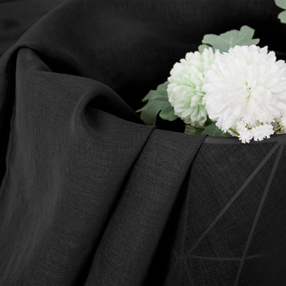Short Sheer Curtain Linen Textured Living Room Curtains Sheer Light Filtering Rod Pocket Voile Curtain for Bedroom