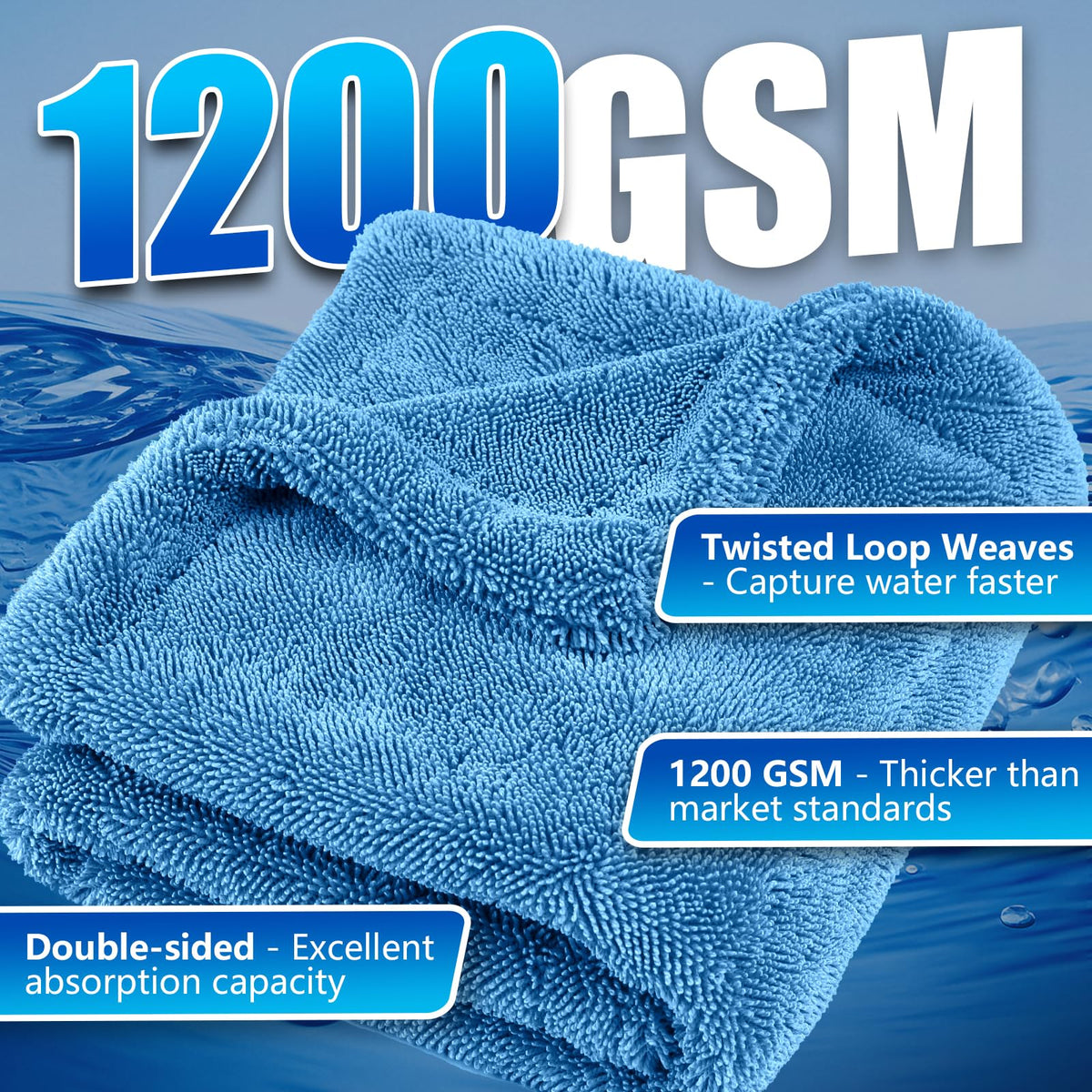 Microfiber Towels Cars Wash Drying Cleaning Cloth (300 Count)