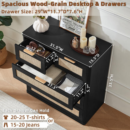 Rattan Dresser for Bedroom