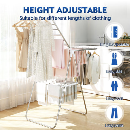 Large Stainless Steel Clothes Drying Rack