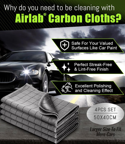 Microfiber Towels Cars Wash Drying Cleaning Cloth (4 Count)