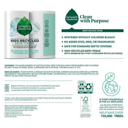 Toilet Paper 100% Recycled 2 (4 Count)
