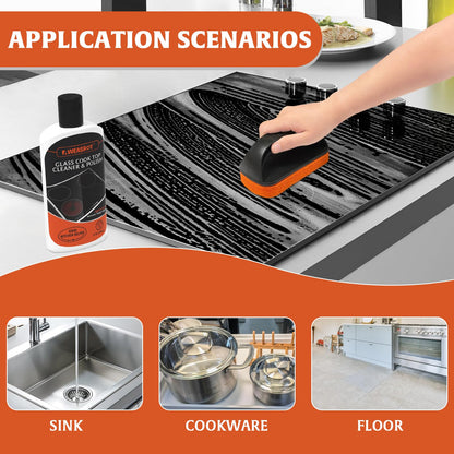 Glass Stove Top Cleaner Kit 12 oz (12 Fl Oz)