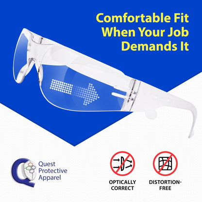 Quest Anti Fog Safety Glasses (3 Count)