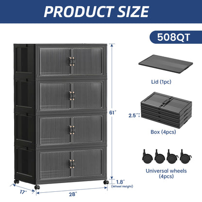 580Qt Stackable Storage Bins