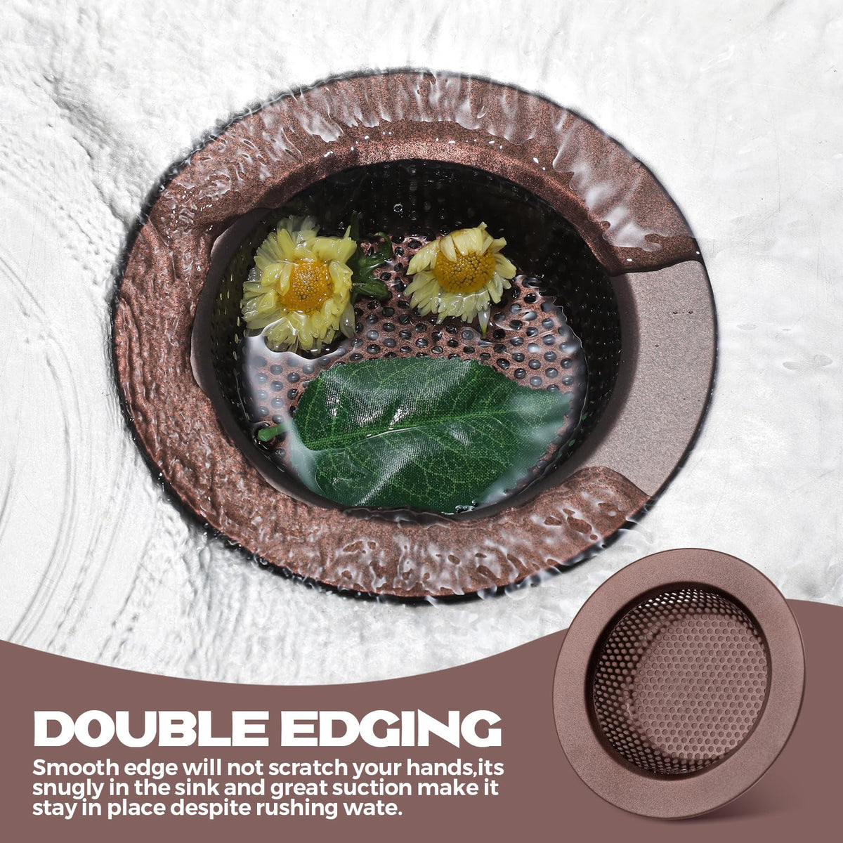 2 Pcs Kitchen Sink Drain Strainer 4.4 Inch (2 Count)
