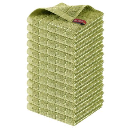 100% Cotton Terry Kitchen Dish Cloths (12 Count)