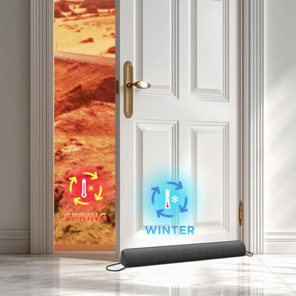 Door Draft Stopper with Removable Washable Cover