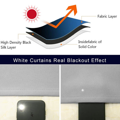 Light Grey Cafe Curtain (2 Count)