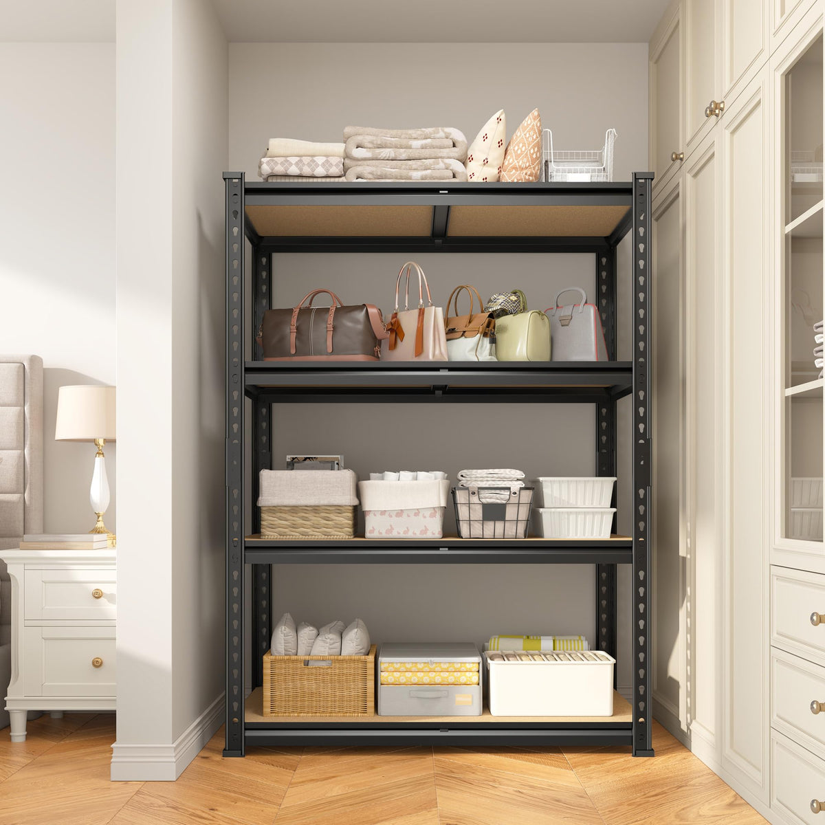 4 Tier Storage Shelves Dual