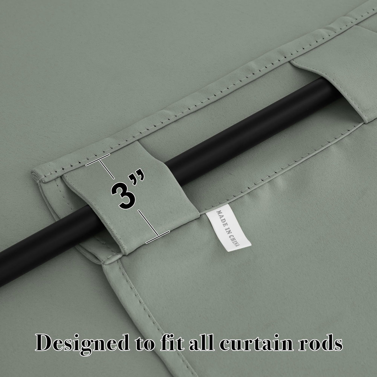 Blackout Curtains for Living Room Bedroom Dining Nursery Office (2 Count)