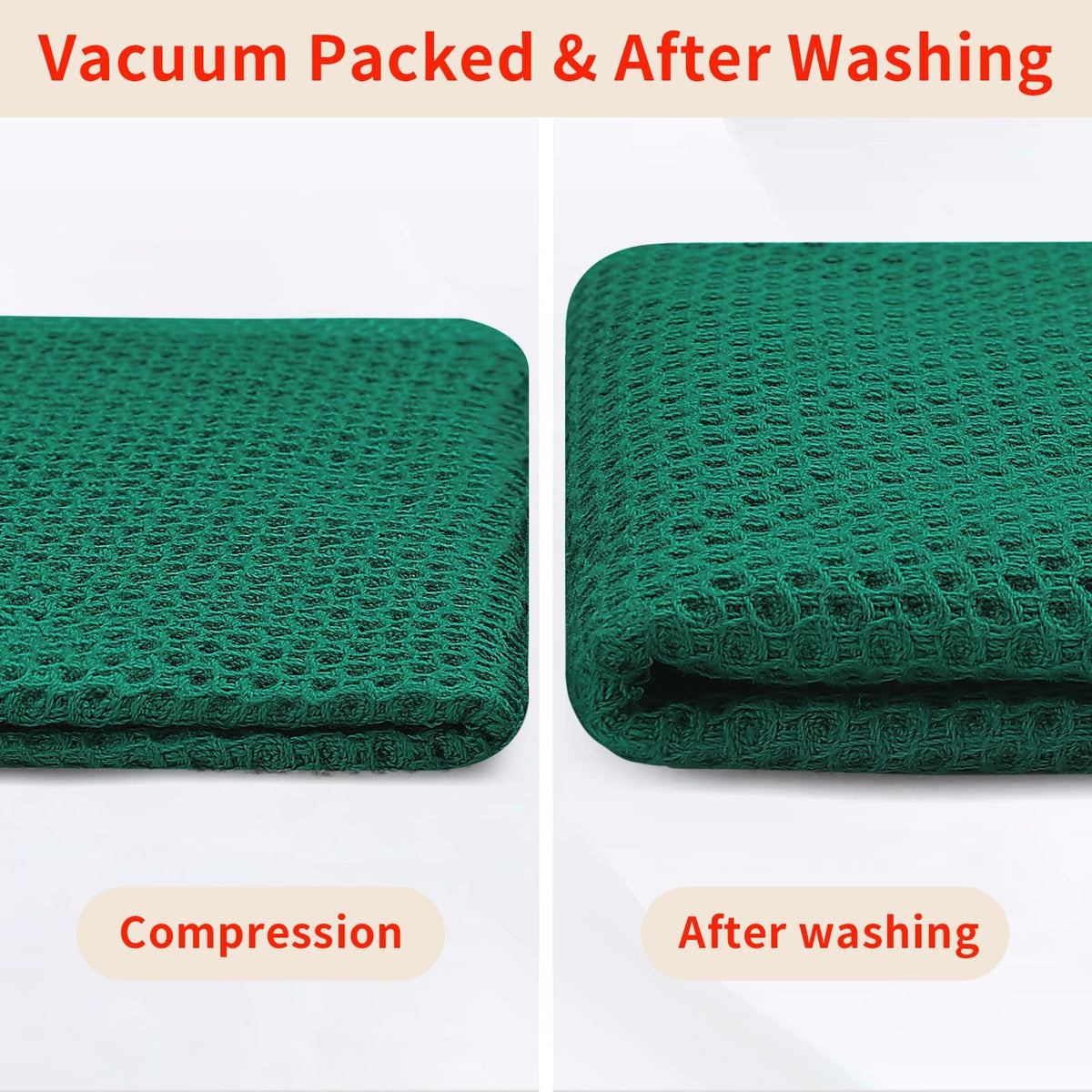 100% Cotton Waffle Weave Kitchen Dish Cloths 18 (18 Count)