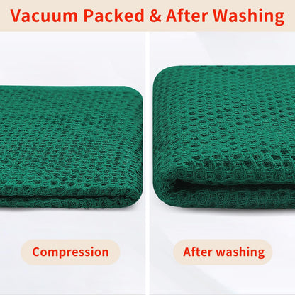 100% Cotton Waffle Weave Kitchen Dish Cloths 18 (18 Count)