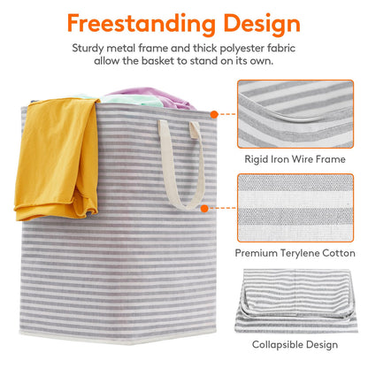 2 Pack Laundry Basket 90L Each (2 Count)