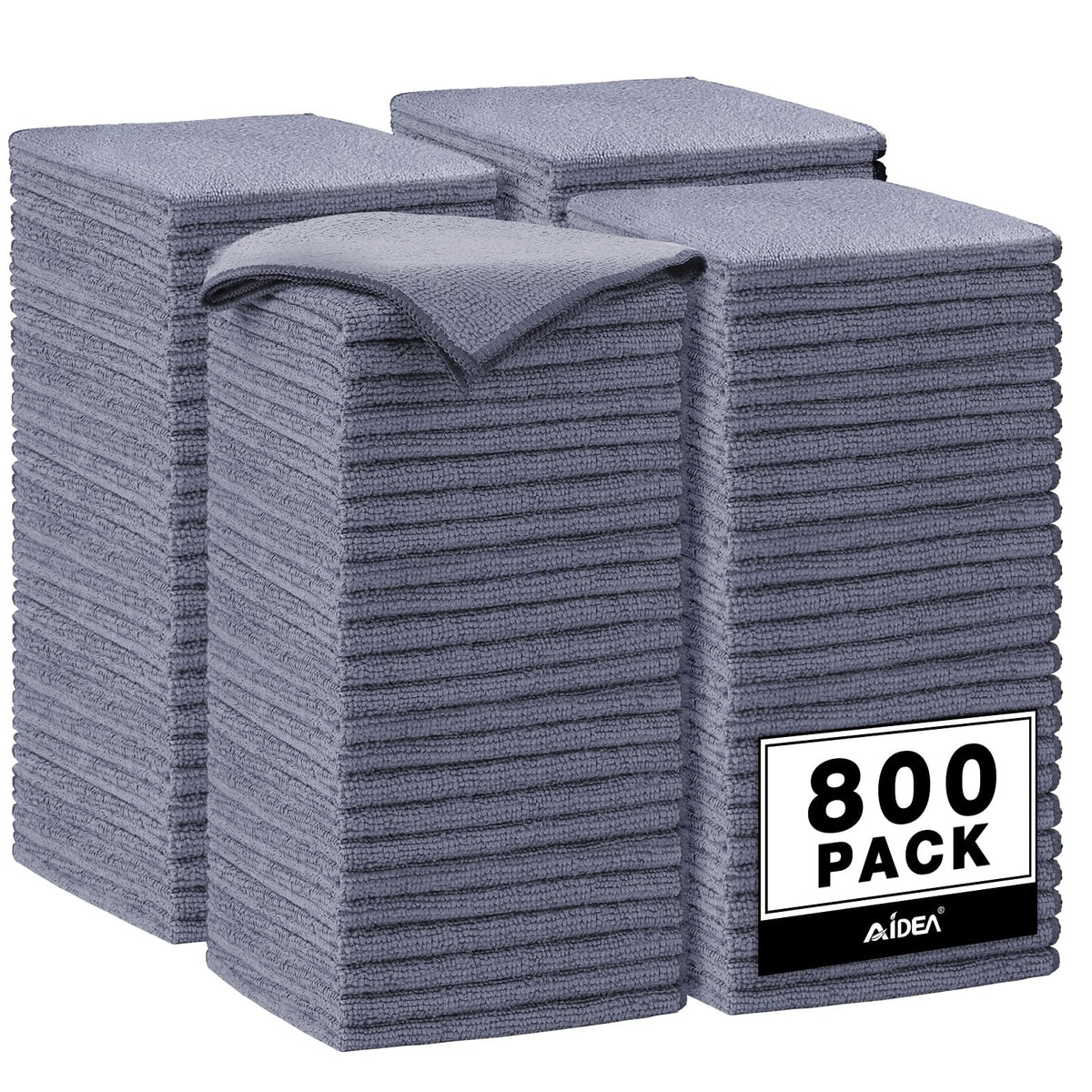 Microfiber Cleaning Cloth Grey (800 Count)