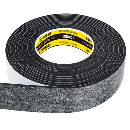 EVA Single Sided Adhesive Black Foam Tape (16.4 Foot)
