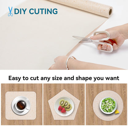 Bulk Shelf Liner 18" W x 192" L Cupboard Liner Shelving Paper for Cabinets and Drawers Pantry Shelf Liners for Kitchen Cabinets Non