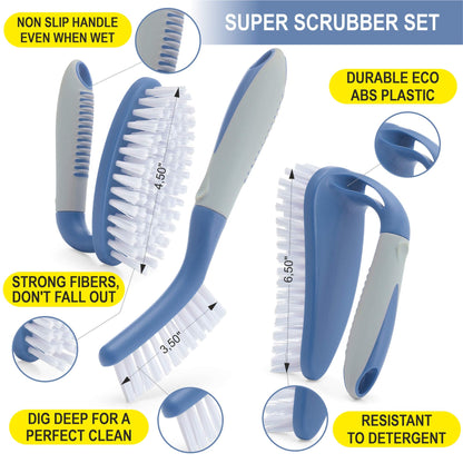 Scrub Brush Set of 6 pcs (6 Count)