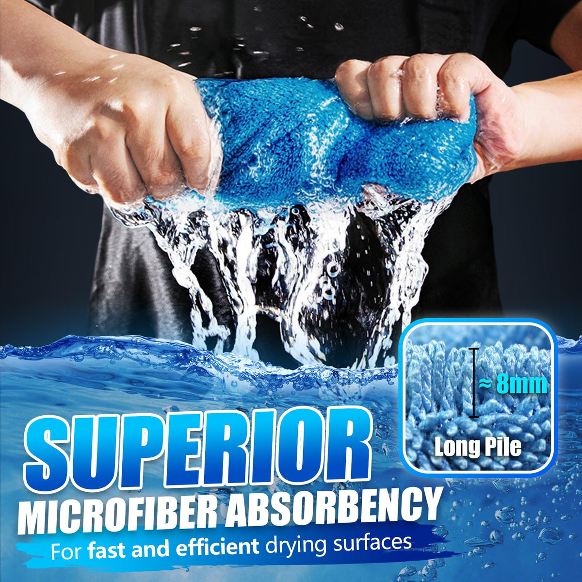 Microfiber Towels Cars Wash Drying Cleaning Cloth (300 Count)