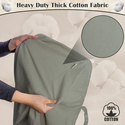 Cotton Canvas Laundry Bag 30"Wx 35"H with Handles Drawstring