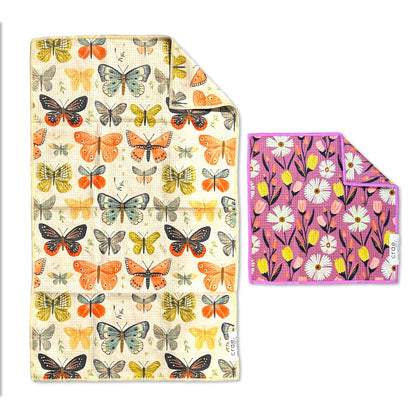 Microfiber Hand Towel & Washcloth Set (2 Count)