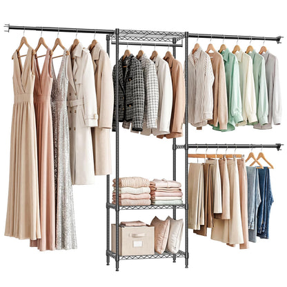 Heavy Duty Garment Rack Wire Clothes Rack for Hanging Clothes