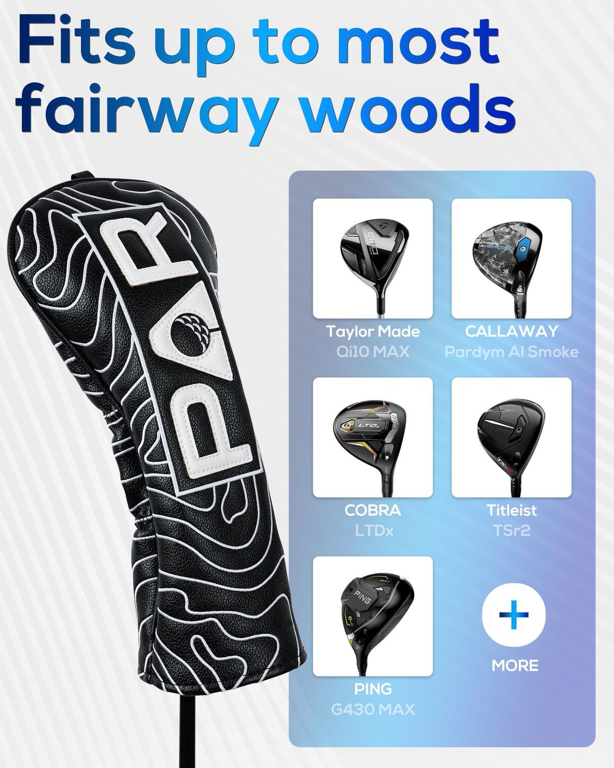 Golf Club Headcover Fairway 3 Wood Cover
