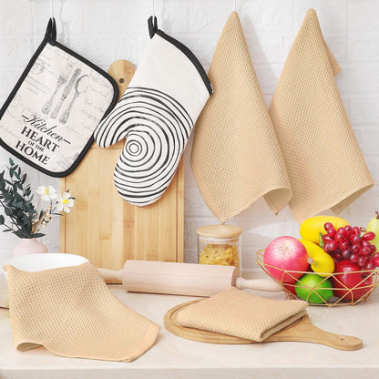 100% Cotton Waffle Weave Kitchen Dish Cloths 18 (18 Count)