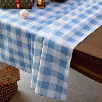 Classic Gingham Plaid Tablecloth Fabric