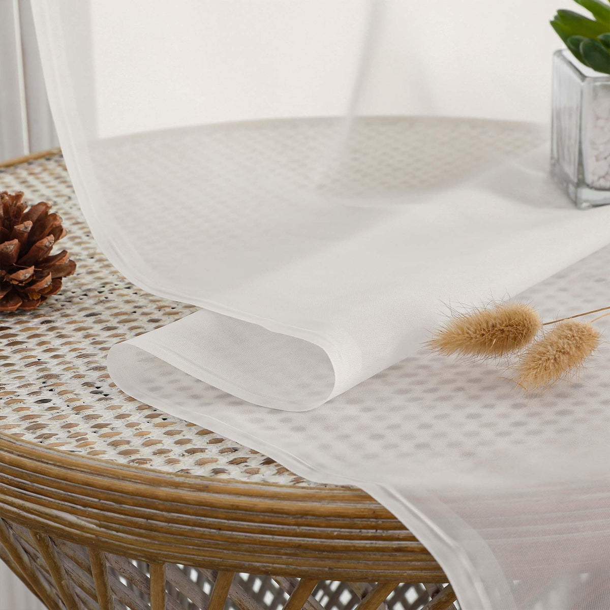 Ivory Sheer Valances for Windows (2 Count)