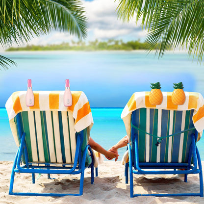 8 Pcs Beach Towel Clips Beach Chair Pool Clips for Chairs Plastic Windproof Holder Funny Decorative Clothespins for Patio Accessories Summer