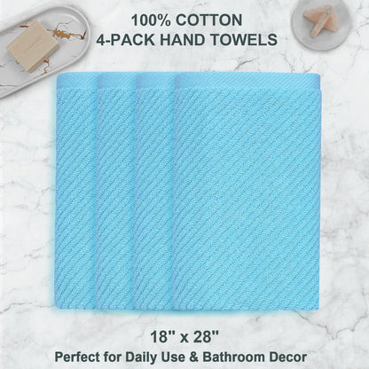Bathroom Hand Towels 4PC (4 Count)