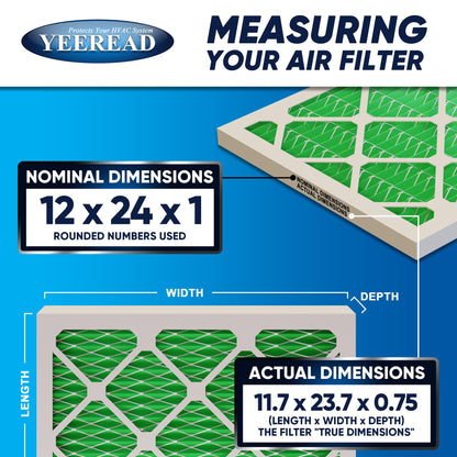 12x24x1 MERV 13 Air Filters