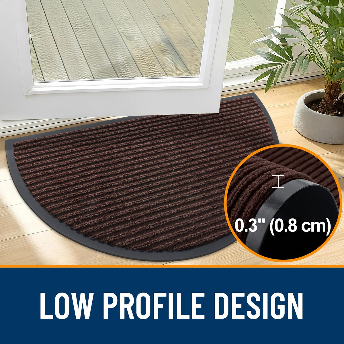 Half Circle Front Door Mat 47x23