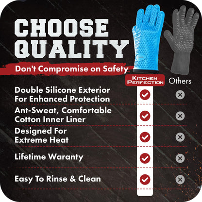 XL Silicone Smoker Oven Gloves (2 Count)