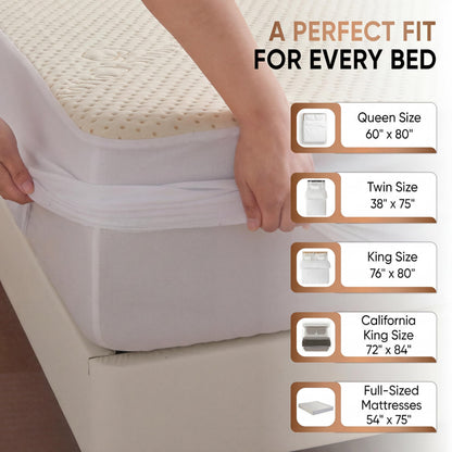 Luxury Waterproof Organic Mattress Protector Twin Size