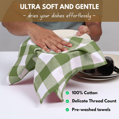 Buffalo Check Kitchen Dish Towels (12 Count)