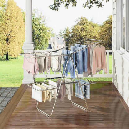 Large Stainless Steel Clothes Drying Rack