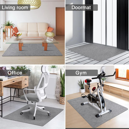 Desk Chair Mat for Hardwood Floor Corduroy Surface 1