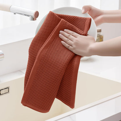 100% Cotton Oversized Waffle Weave Kitchen Towels 6 (6 Count)