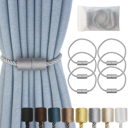 Magnetic Curtain Tiebacks Decorative Holdbacks Rope Tie Back Drapes Hangtty