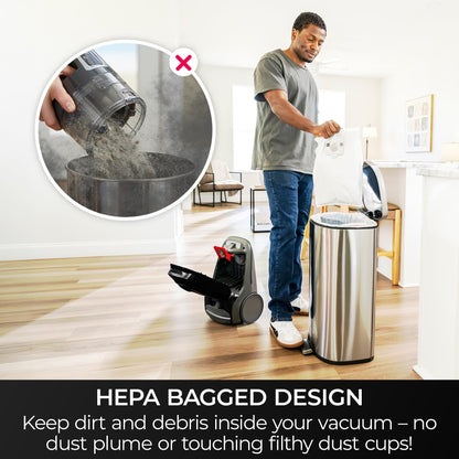 400 Series Bagged Canister Vacuum with Hair Eliminator Brushroll