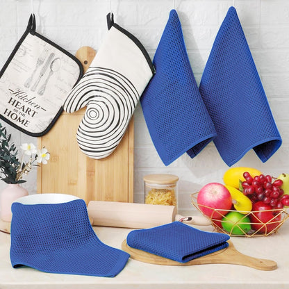 100% Cotton Waffle Weave Kitchen Dish Cloths 18 (18 Count)