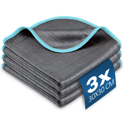 Microfiber Towels Cars Wash Drying Cleaning Cloth (3 Count)