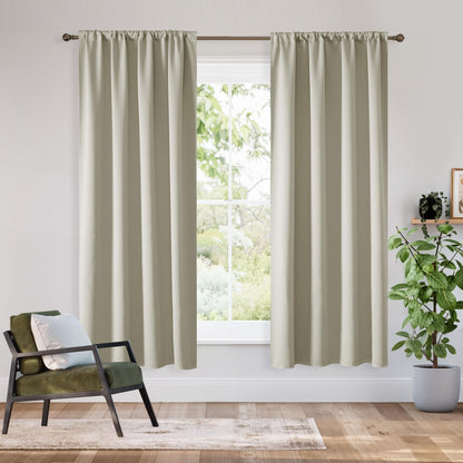 Bedroom Blackout Curtains 72 inches Long (2 Count)