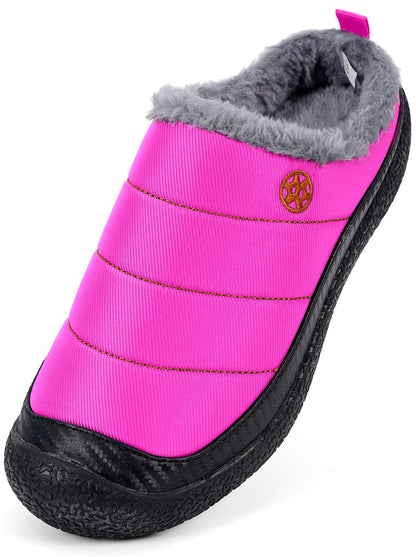 Womens Mens House Slippers Outdoor Winter Shoes Purple